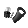 Black ABS plastic gear shift button replacement kit for Honda Accord 2003-2005, includes spring and side plate.