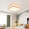 Modern crystal ceiling lamp in black round finish for indoor use