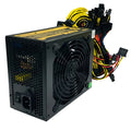 Black full voltage 110V power supply for servers with 1600W to 2000W rating and twelve 6+2 pin connectors
