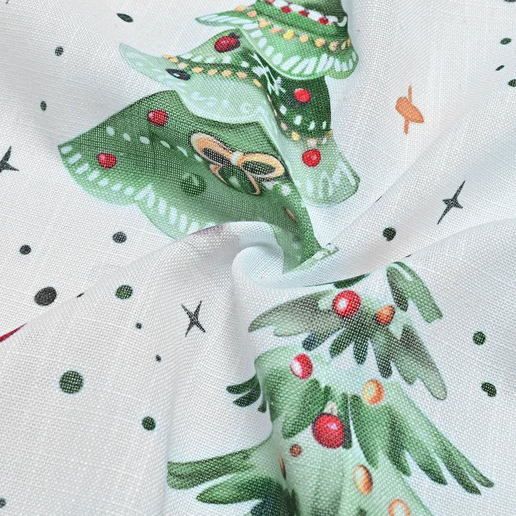 Christmas Forest colour punching decoration shading curtain in modern simplicity style