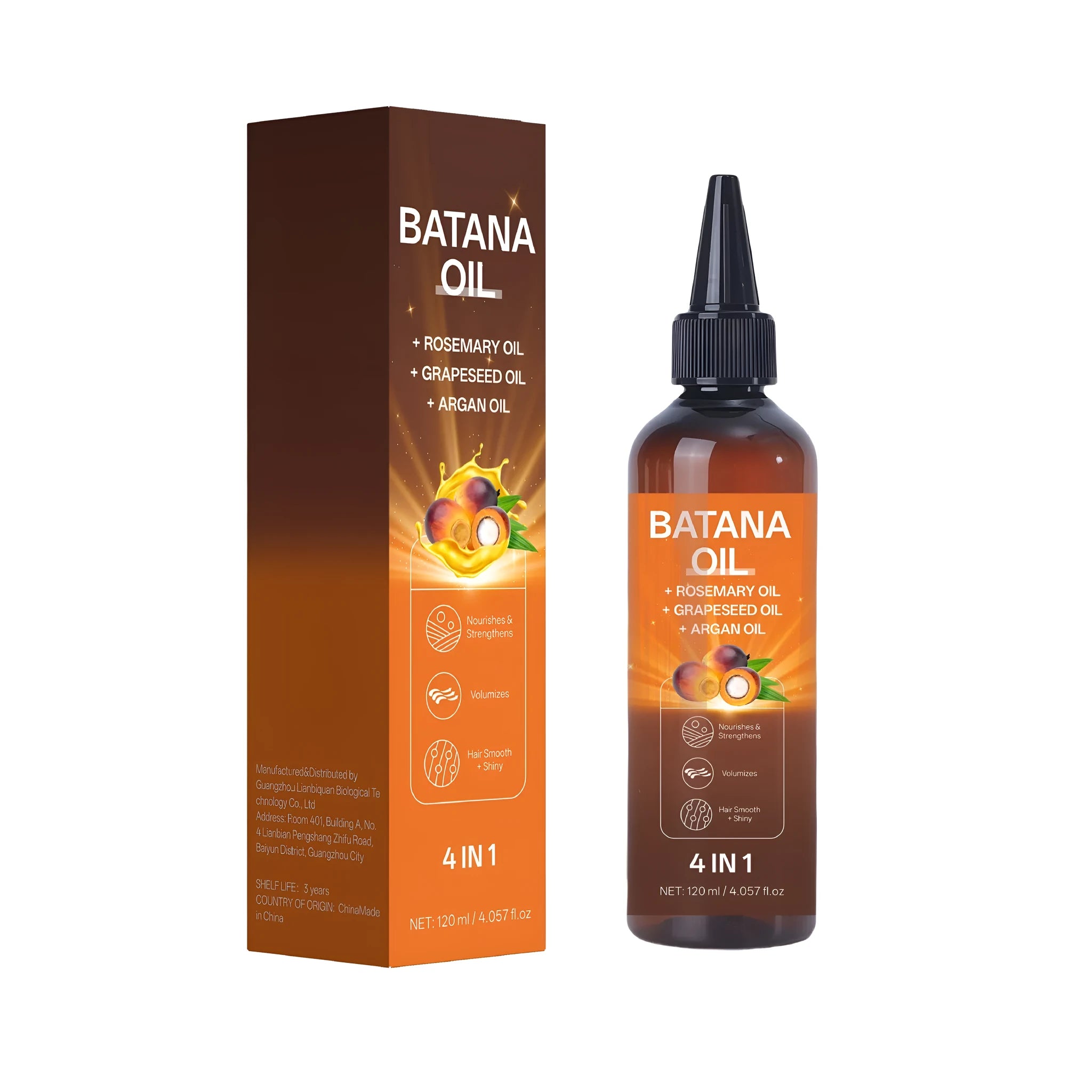 Batana styling cream hair treatment oil in 40mm x 40mm x 159mm container