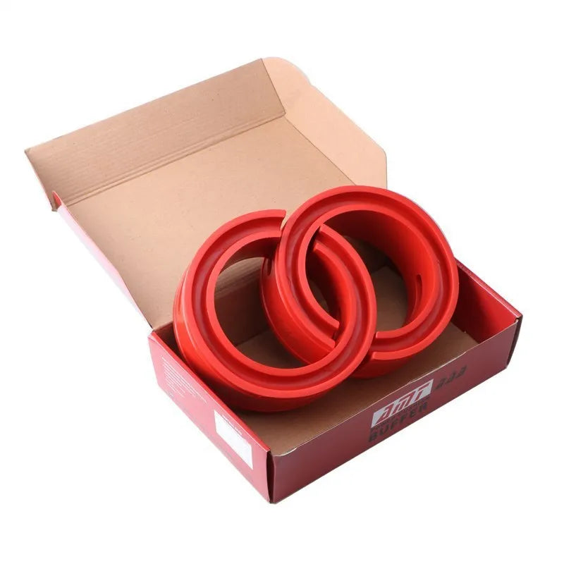 Red rubber car shock absorber spring buffer cushion for heightened chassis general vehicle model