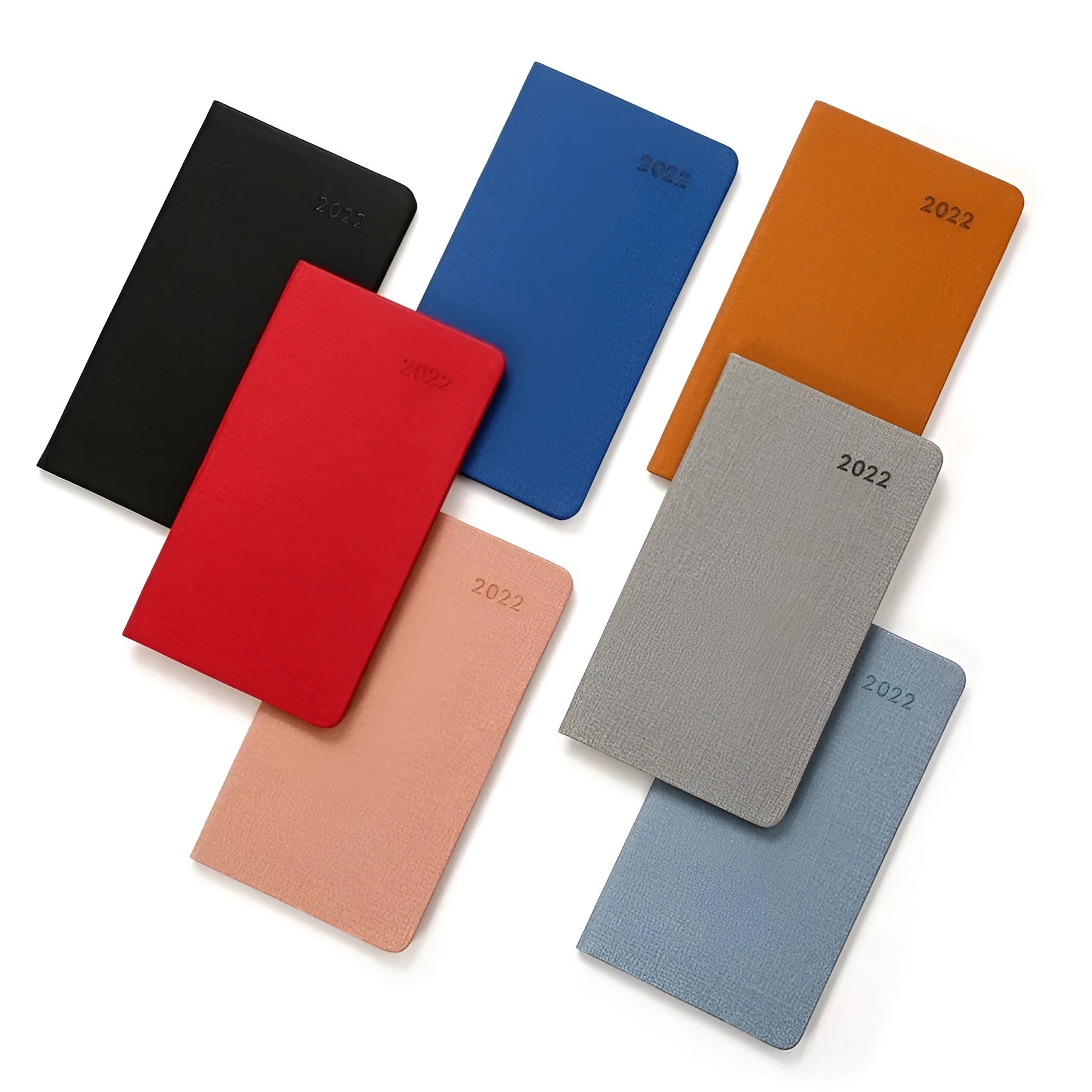 Monthly plan pocket notebook with PU cover in multiple colours
