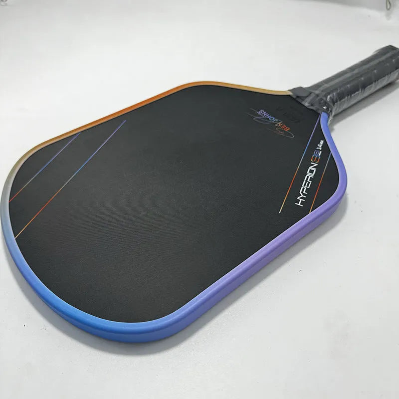 Aurora Multicolor Hyperion 3s carbon fibre pickleball paddle with colour Teflon cloth matte finish