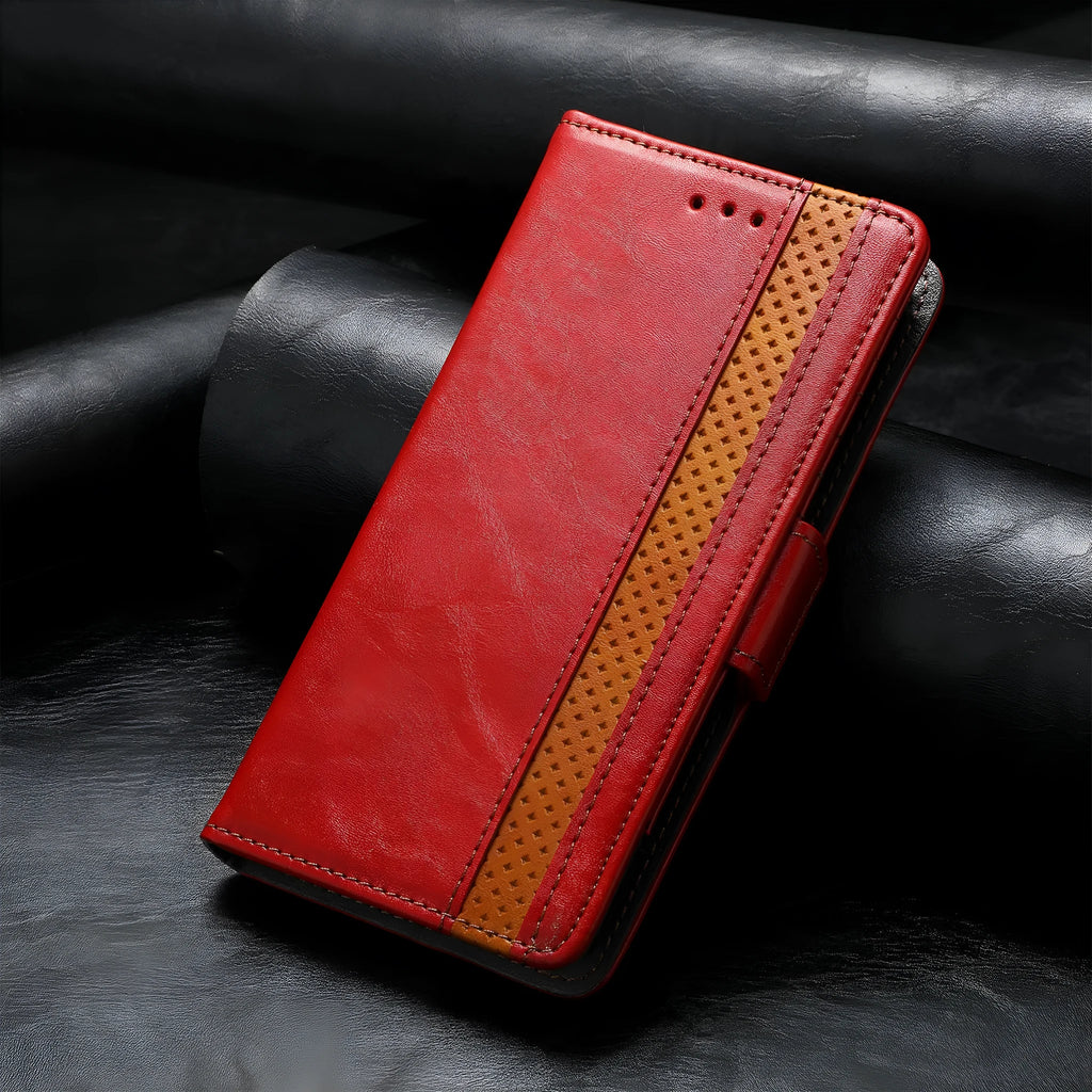 Samsung Galaxy Z Fold4 5G and Z Fold3 5G TPU leather folding phone case with bracket and card holder in six colours