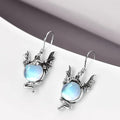 Unisex zinc alloy flying dragon earrings with electroplated finish in European style