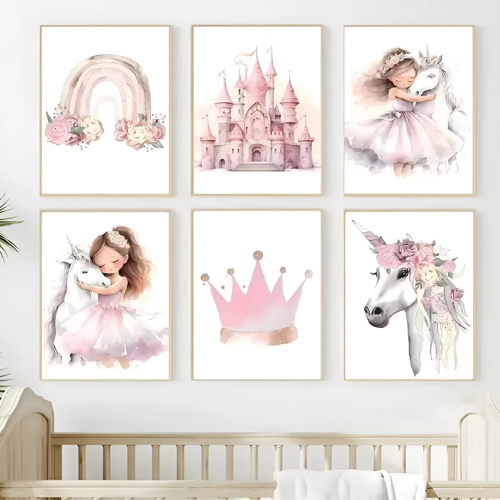 Frameless canvas wall painting in Nordic style, available in 30x40cm and 40x50cm sizes.