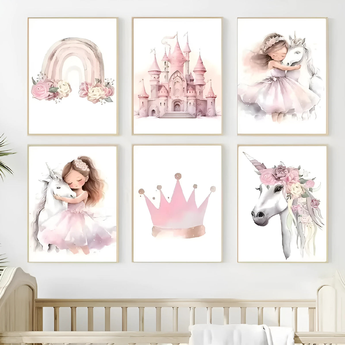 Frameless canvas wall painting in Nordic style, available in 30x40cm and 40x50cm sizes.