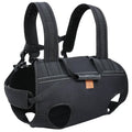 Black Oxford cloth dog backpack for medium and large pets in XL size