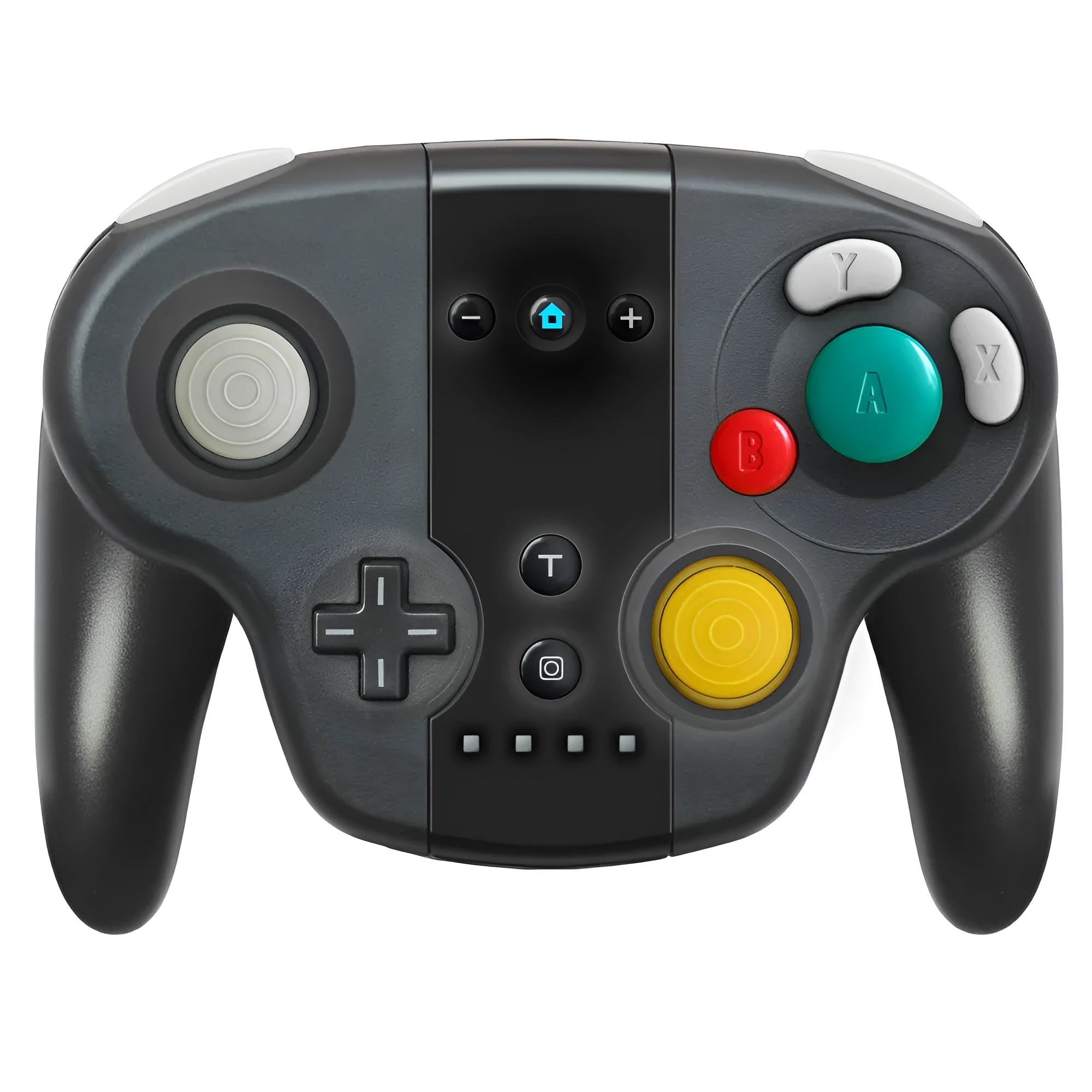 Black wireless gamepad with colourful packaging for Nintendo Switch and Windows PC gaming