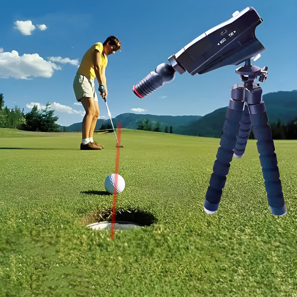 Golf putter laser aiming instrument with laser sight for putting alignment practice