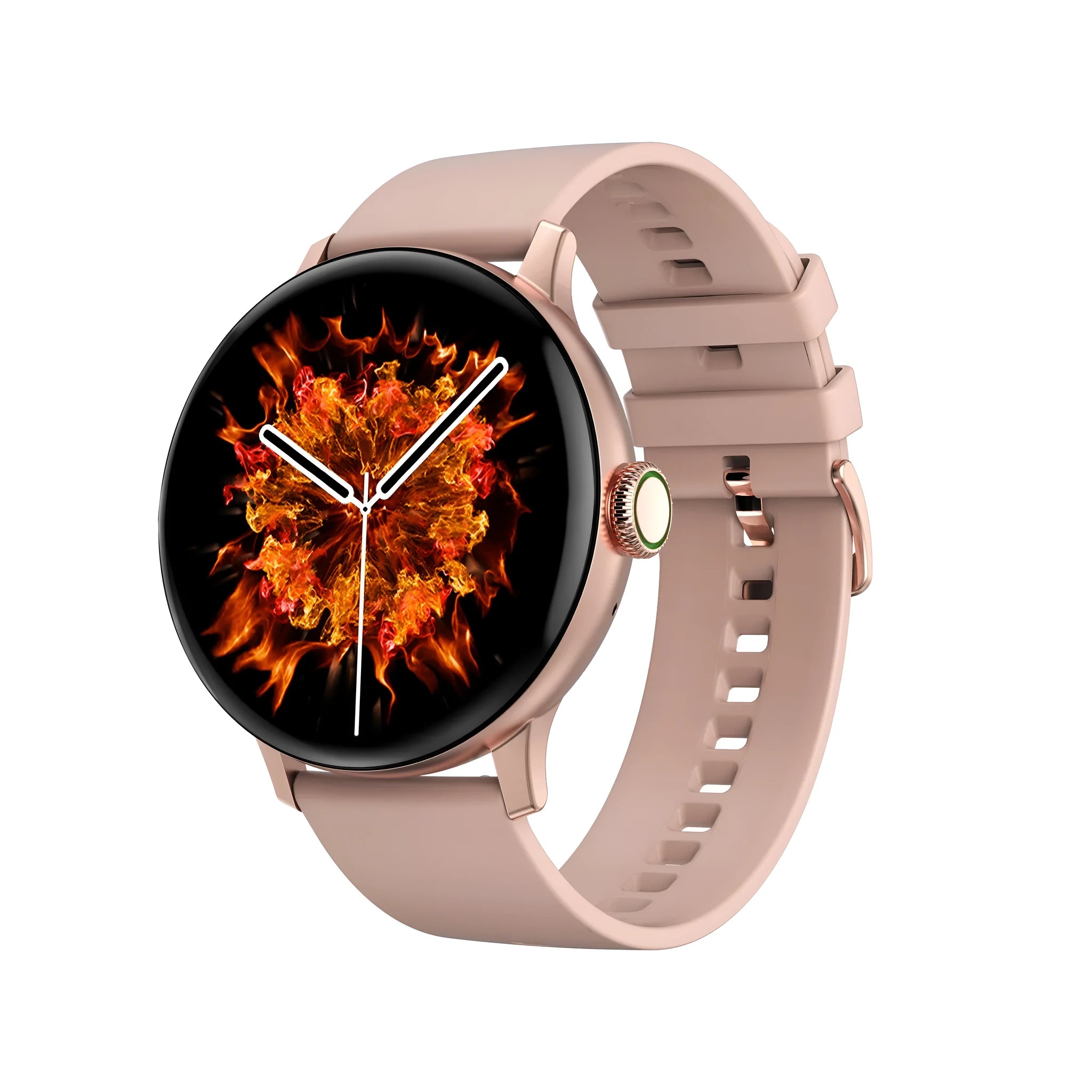 Bluetooth call smart bracelet with heart rate monitor on wrist, showing black steel and sports belt options
