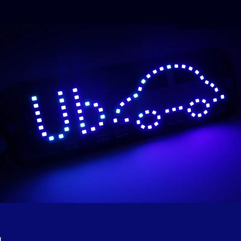 Taxi roof two-color indicator warning light with glass drill plate