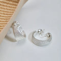 Geometric multi-layer copper earrings with stud and clip options in silver and gold finishes