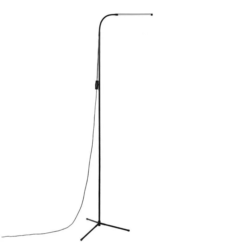 LED fill light nail tattoo floor lamp with aluminium shade and alloy stand, 110-240V, modern simplicity style