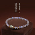 Moonstone women's bracelet with zodiac modelling in fashion blue light colour and national style design
