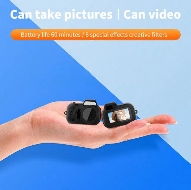 Black Y3000 HD outdoor sports camera with 0.96-inch display screen, shown next to a high-speed TF memory card.