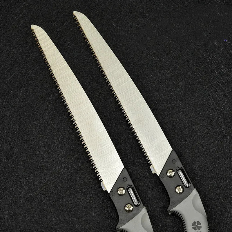 460mm Japanese-style two-tone waist saw with 1.2mm blade for tree sawing and woodworking