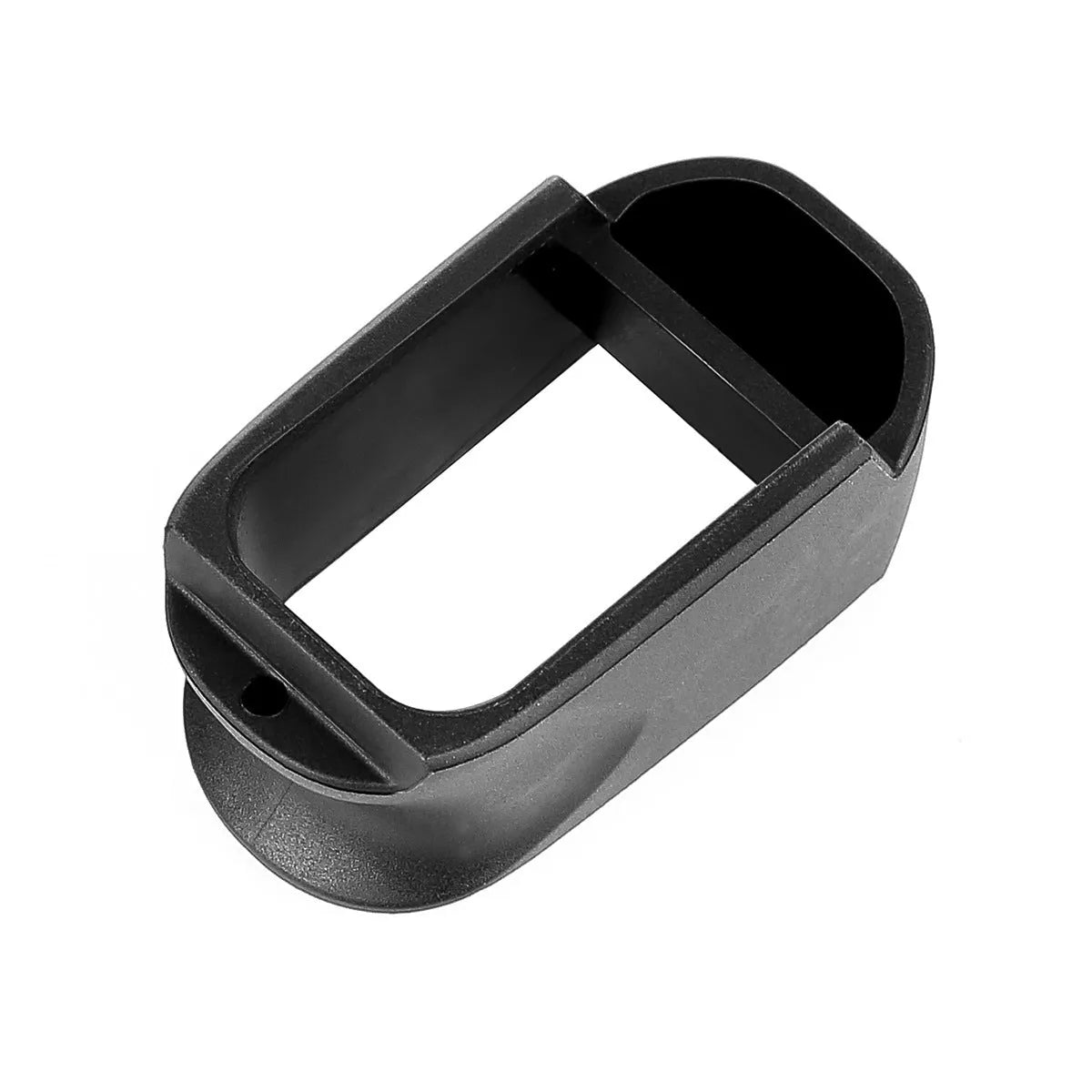 Black nylon X-Grip adapter for G19 magazine in G26 pistol