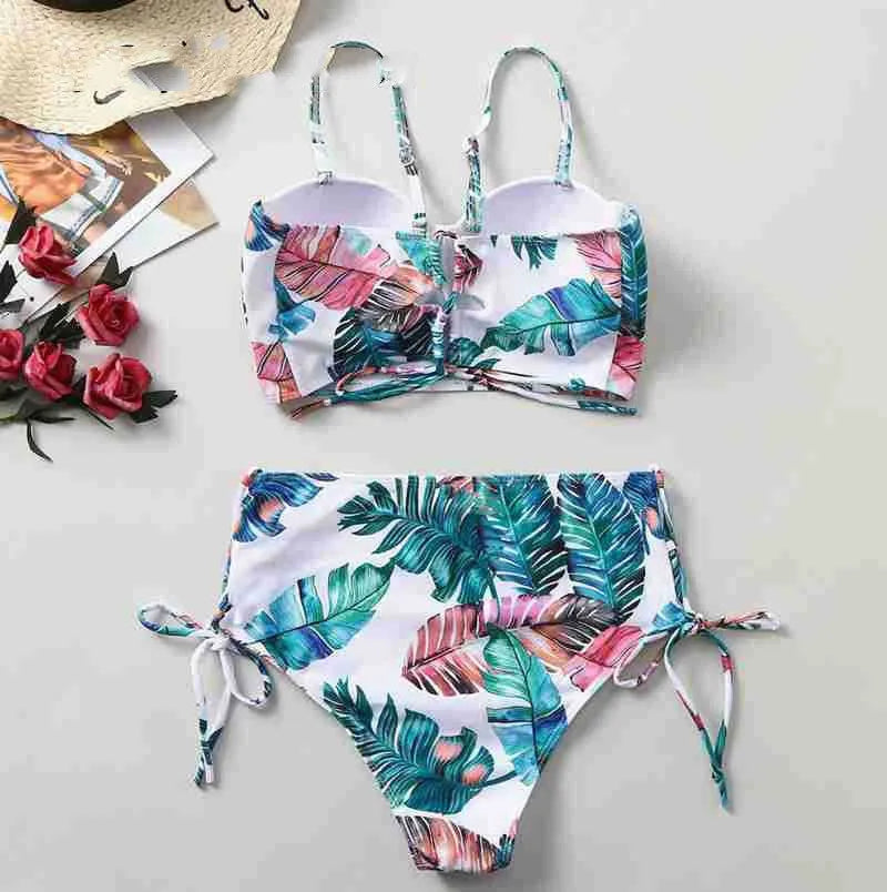 White summer bikini set push up with ultra-thin mold cup for women, rabbit fur fabric, sizes S-XL