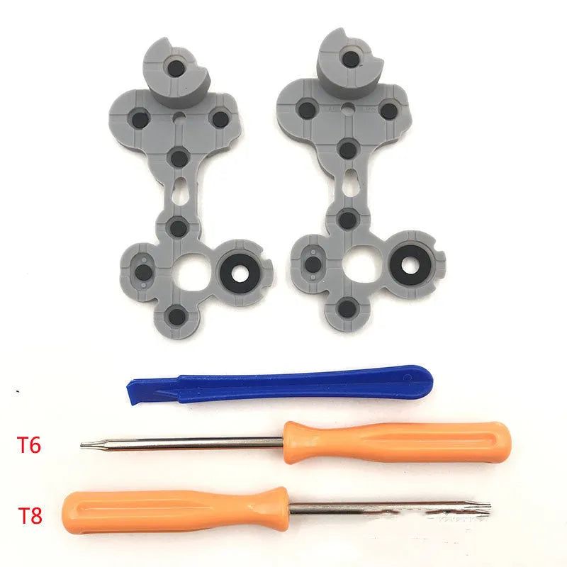 Silicone conductive adhesive button pad for Xbox Series controller handle button repair, single or with tools