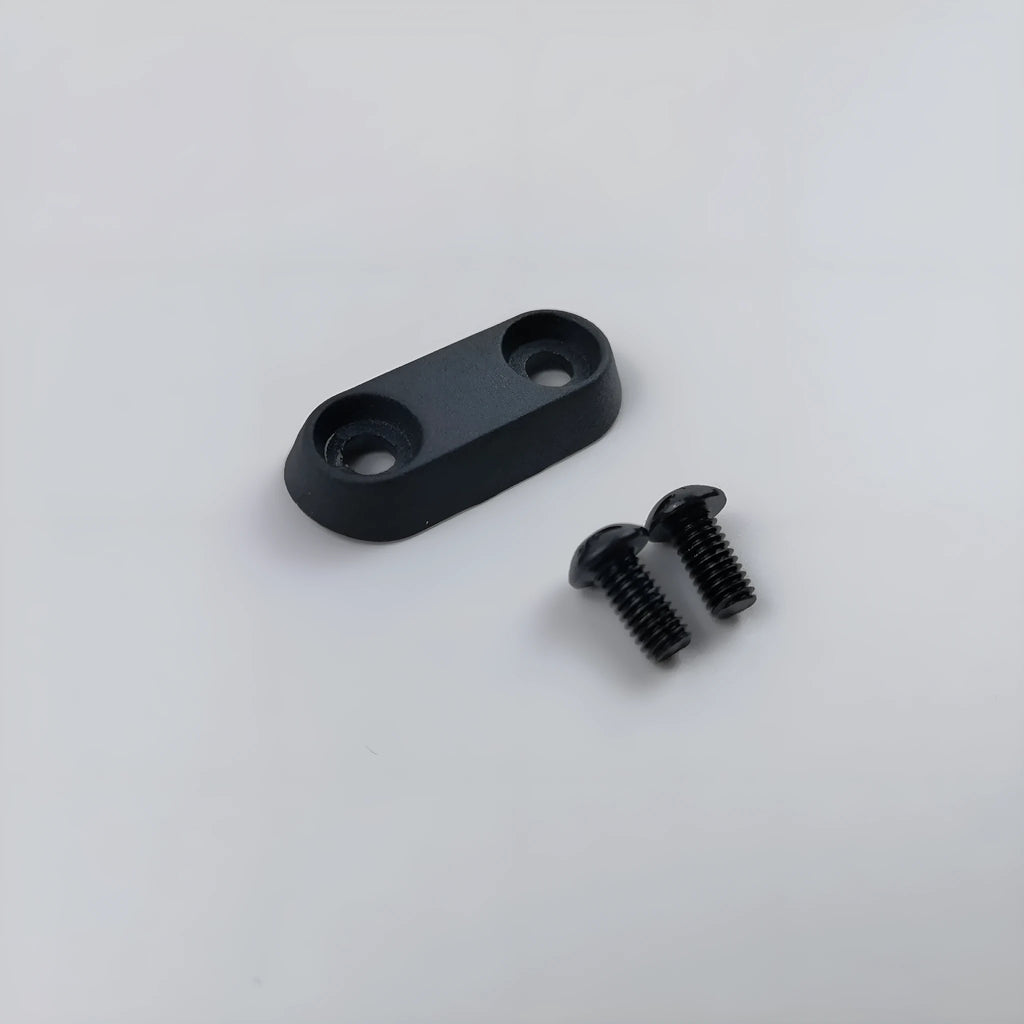 Black aluminium riser fixing latch 46x20mm for Ninebot ES electric scooter front fork connection