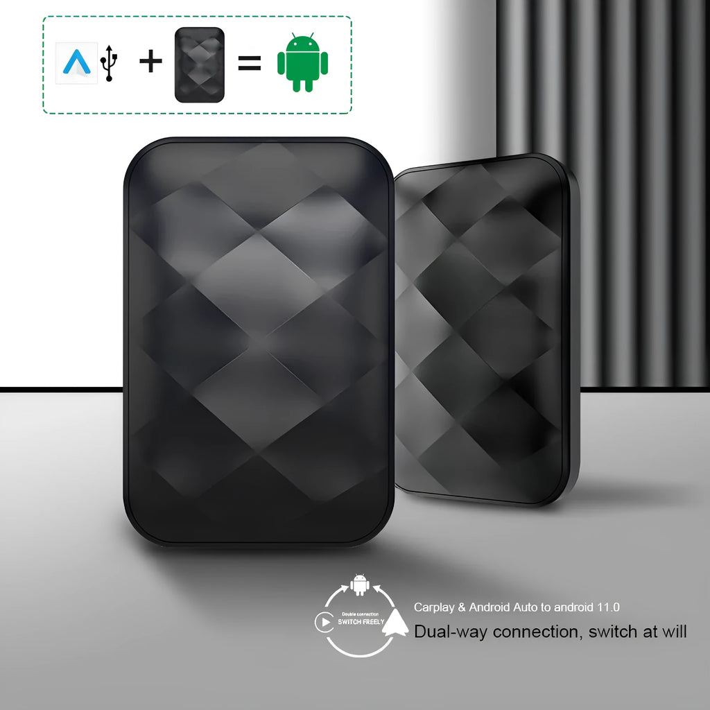 CarPlay Android Auto upgrade smart box for original car systems with Android 11 and wireless connectivity