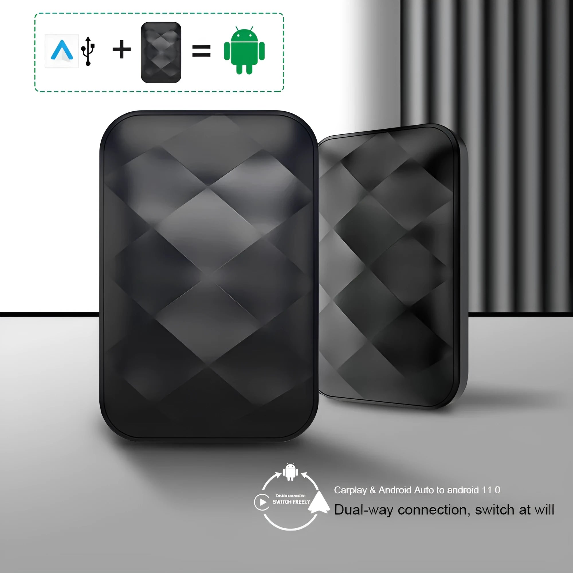 CarPlay Android Auto upgrade smart box for original car systems with Android 11 and wireless connectivity