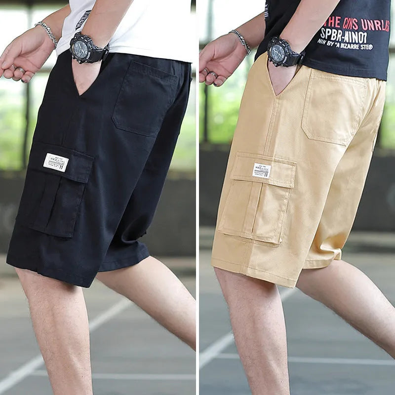 Men's loose Korean style trousers with a gradient giraffe pattern in camouflage colour