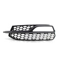 Black ABS bumper fog lamp grille for 2013-2016 Audi A3 Sport S3 with electroplating finish