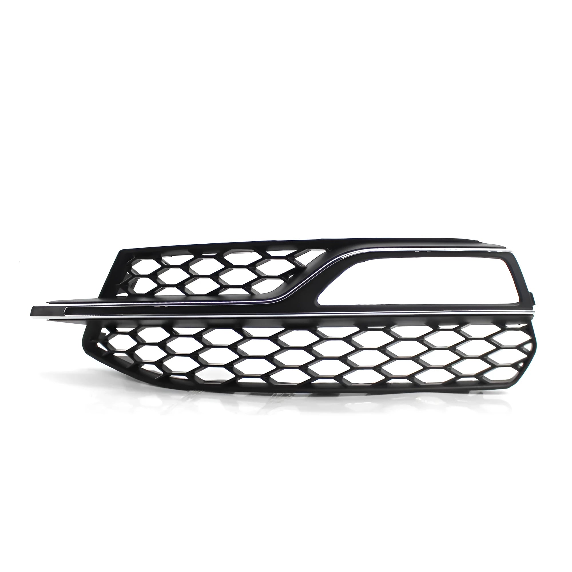 Black ABS bumper fog lamp grille for 2013-2016 Audi A3 Sport S3 with electroplating finish