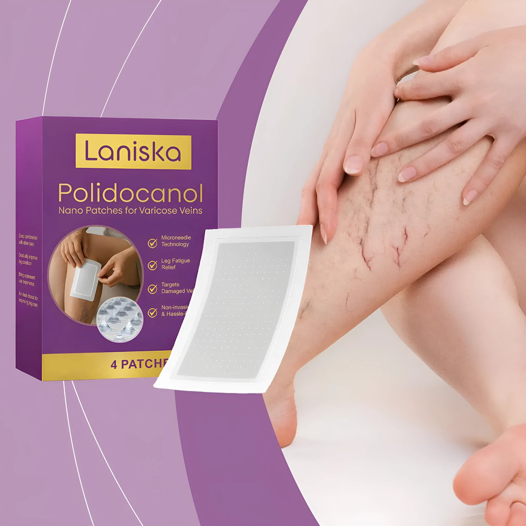Pack of four leg care micro needle patches for skin nourishment and moisturisation