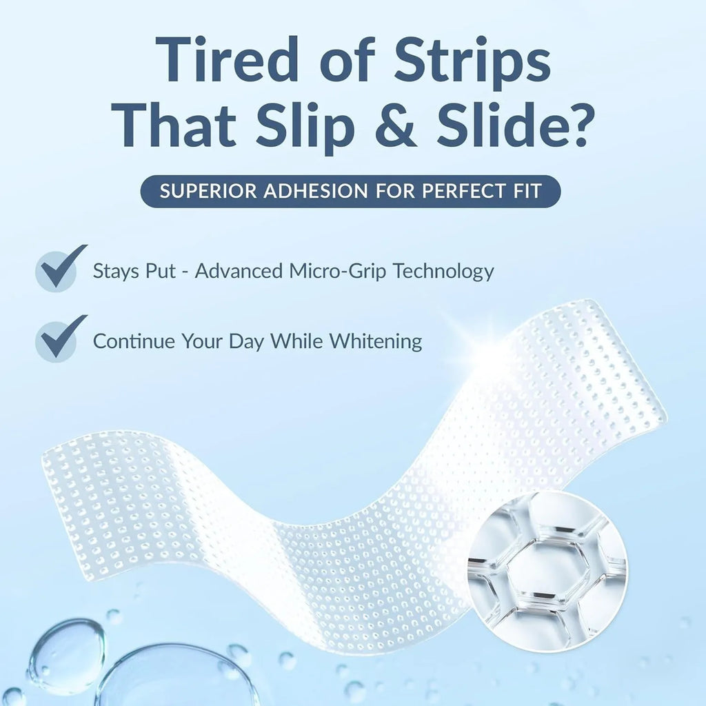 Teeth whitening strips convenient easy home kit for stain removal enamel safe 14 pairs