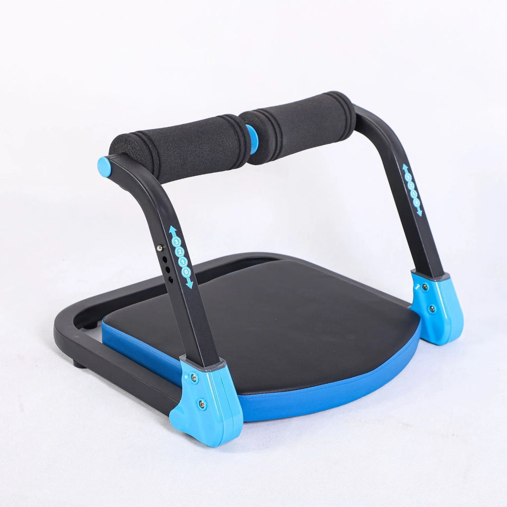 Mini abdominal fitness device in sky blue colour for home, office and outdoor use