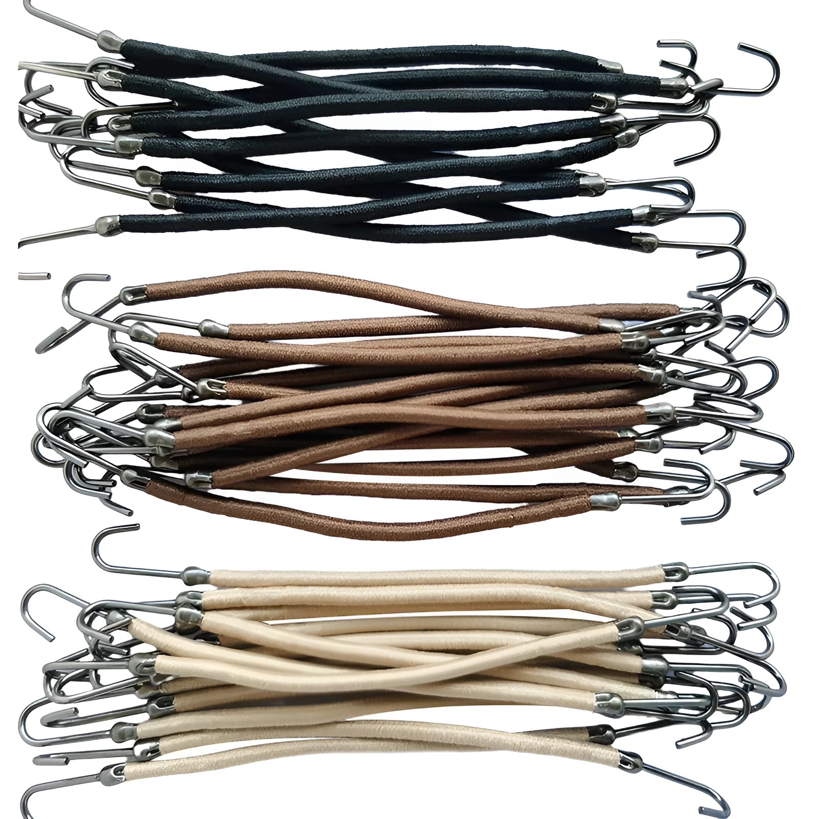 Double hook style hair tool for wig making and hair extension attachment in solid colour.