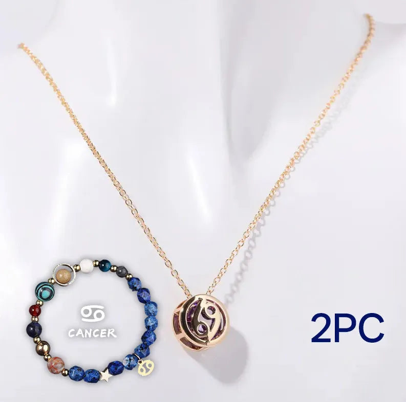Natural stone beaded necklace and bracelet set with agate, turquoise, jade and obsidian beads