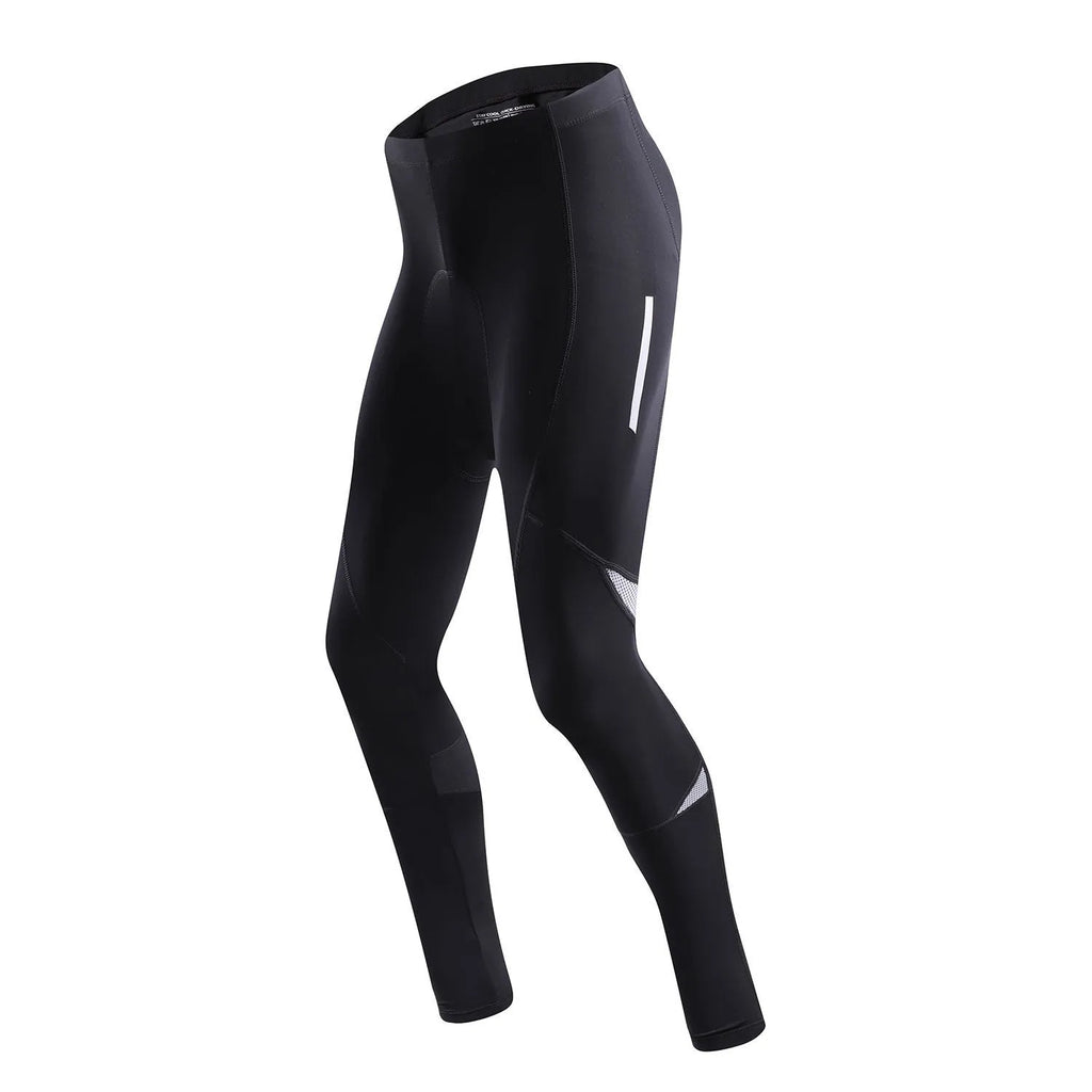 Men's black breathable quick-drying mountain bike cycling tight trousers with moisture-wicking fabric