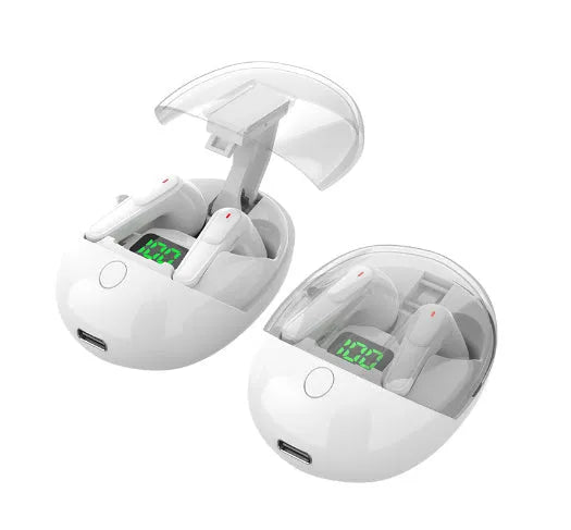 Wireless Bluetooth headset with stereo private mode, touch control, frosted sub-UV finish, available in green, Proone black, purple and white.
