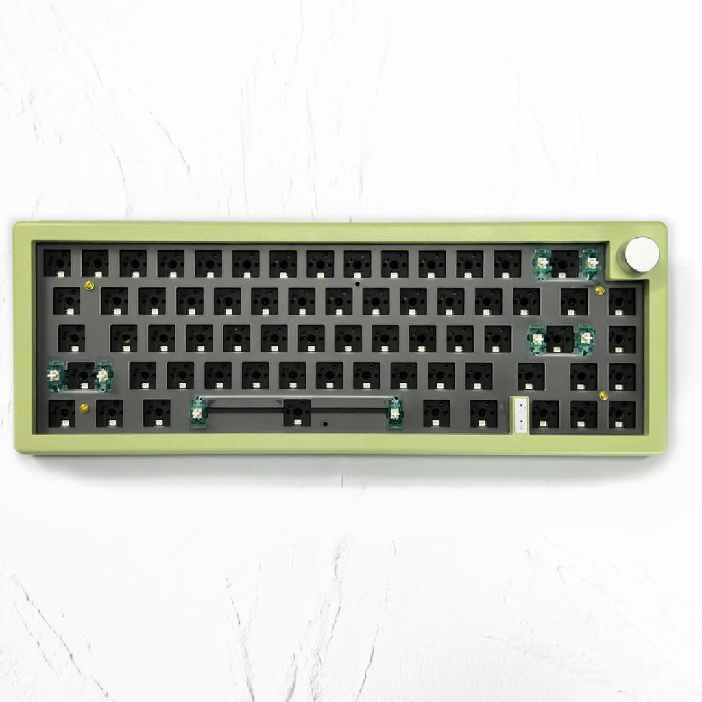 DIY hot-swappable RGB mechanical keyboard kit with 40cm width in multiple colour options