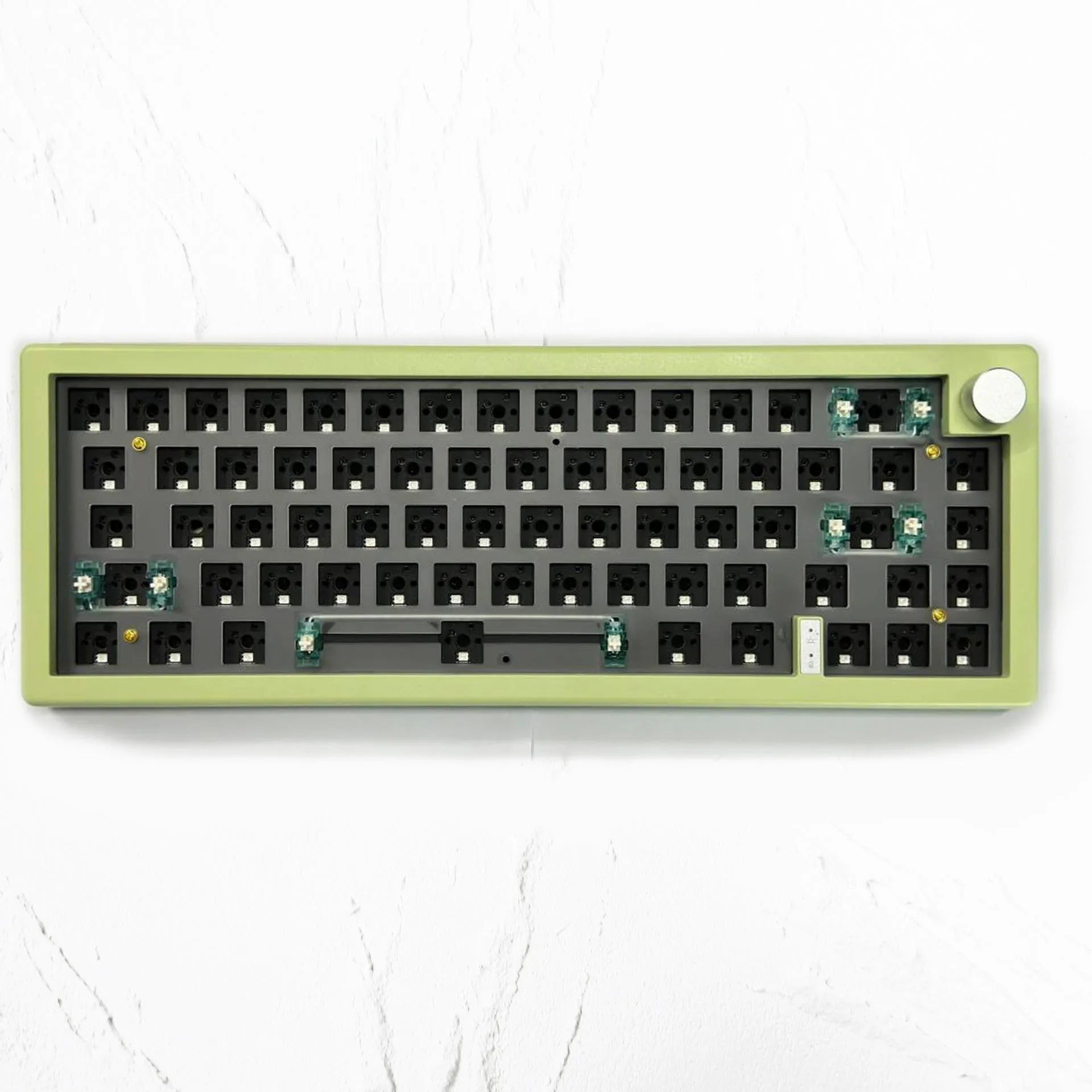 DIY hot-swappable RGB mechanical keyboard kit with 40cm width in multiple colour options