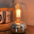 Geometric glass essential oil aromatherapy lamp with modern design