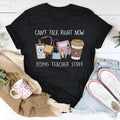 Straight-cut black cotton T-shirt with short sleeves and round neck for men and women