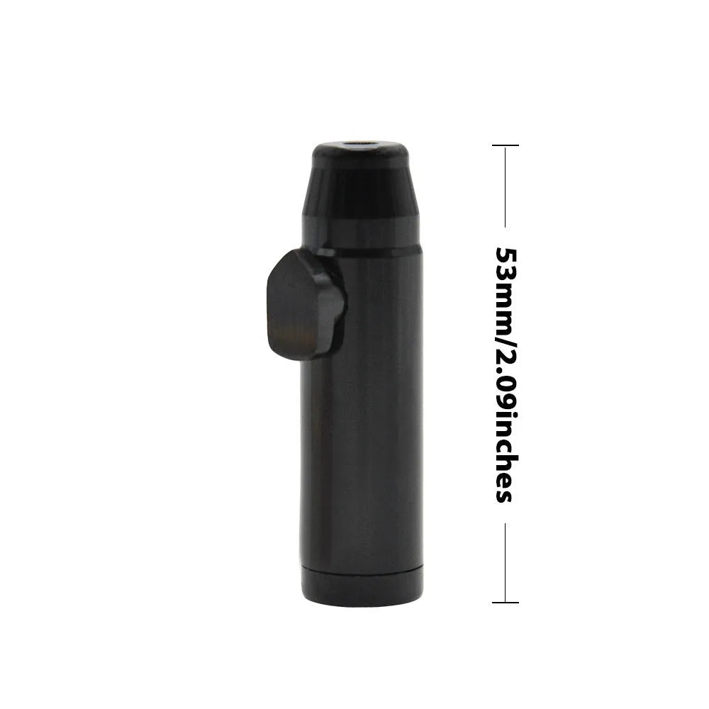 Aluminium alloy cigarette holder metal pipe with flat head bullet snuff design in seven colours