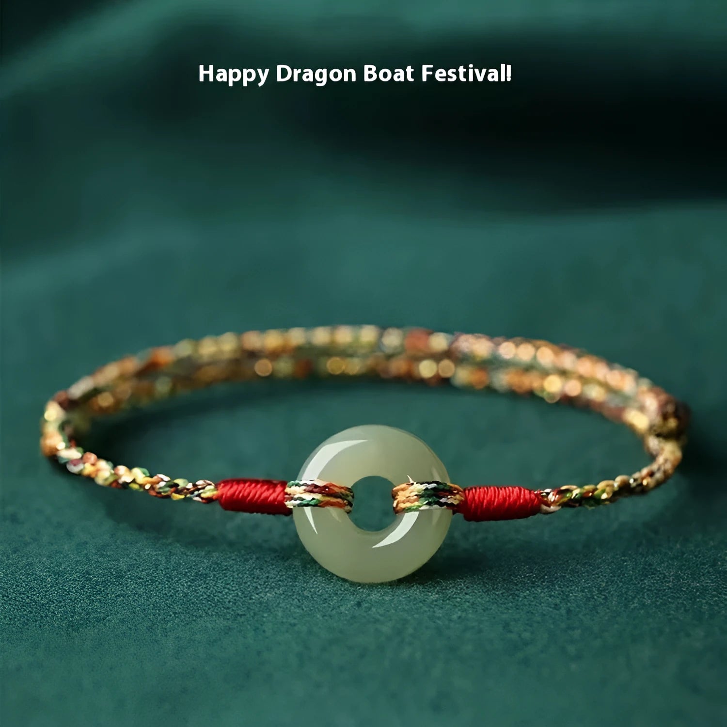 Handmade peace buckle colourful rope bracelet woven construction unisex accessory