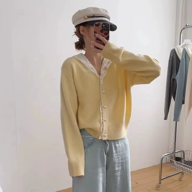 Lazy Chic sweater coat loose French top cardigan in peacock blue with 3D stereo pattern and cashmere feel