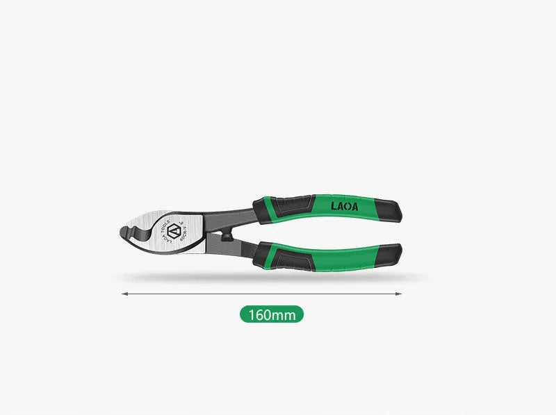 Chrome vanadium steel cable clamp wire stripper in 6 inch size on white background