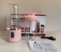 Tunisian dark blue 6-blade USB portable blender with 400ml cup and USB cable