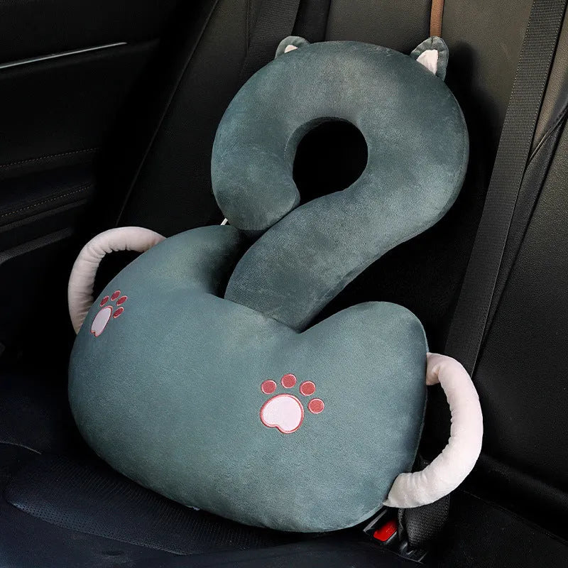 Square cartoon animal decorative cushion pillow with question mark pattern in six colour options