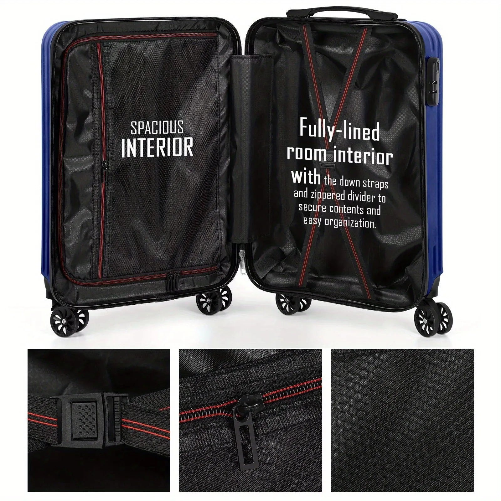 Aluminium alloy luggage and mini box travel set with matching 14in and 20in trunks in towel colour
