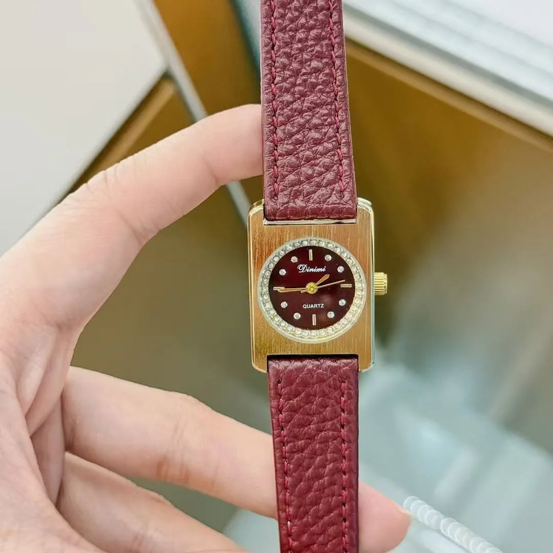 Octagonal alloy women's watch in Chinese style with various decorative options.